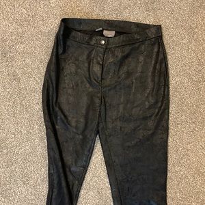 Vero Moda Distressed Faux Leather Leggings size S